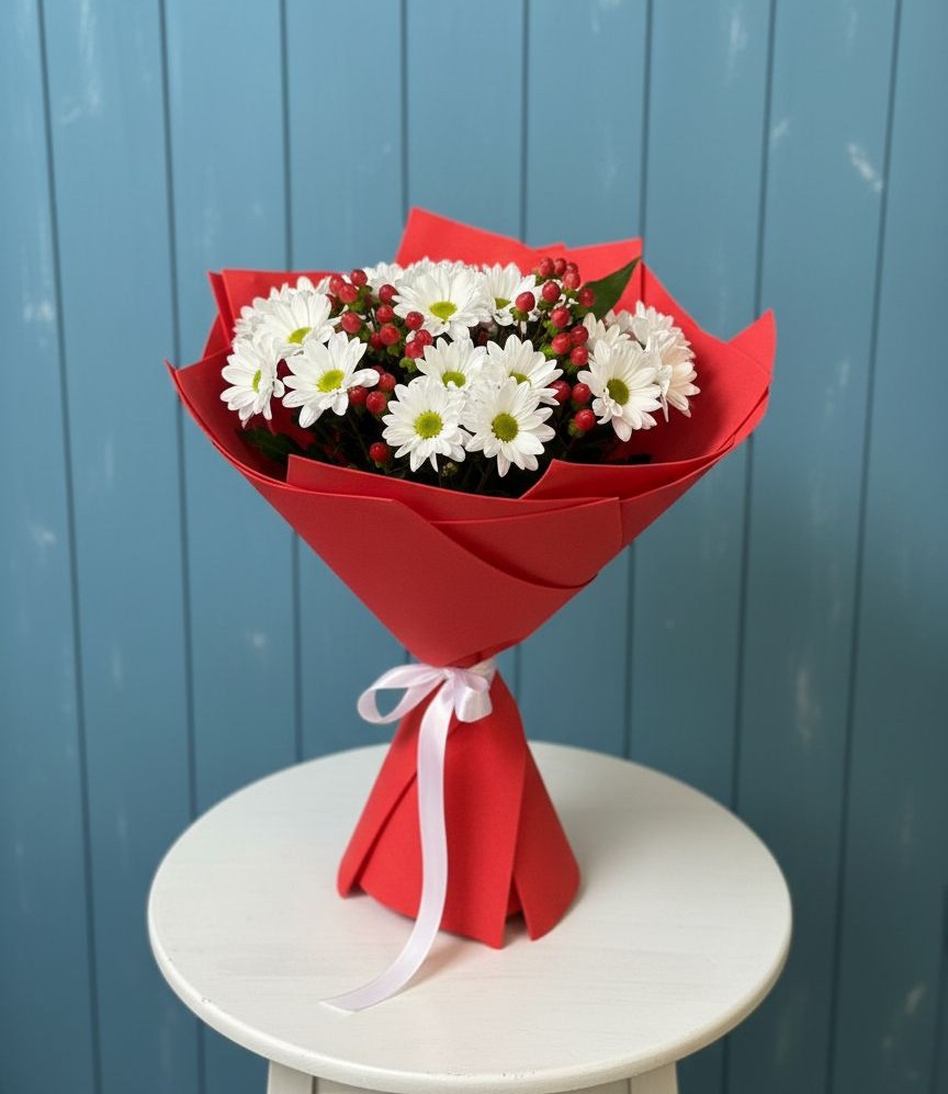 Букет цветов из: Хризантемы в Надвоицах