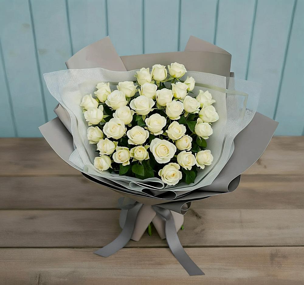 Букет Белоснежная нежность в Надвоицах