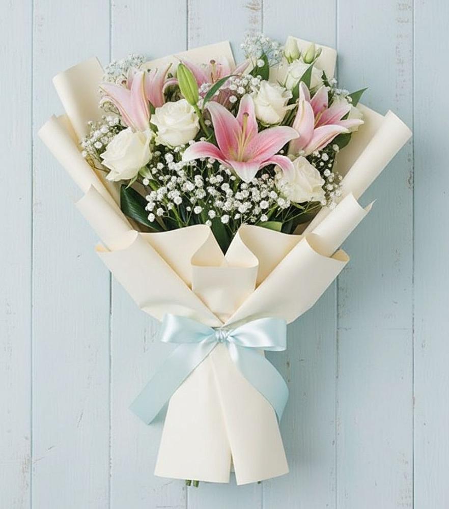 Букет цветов из: Лилии в Надвоицах