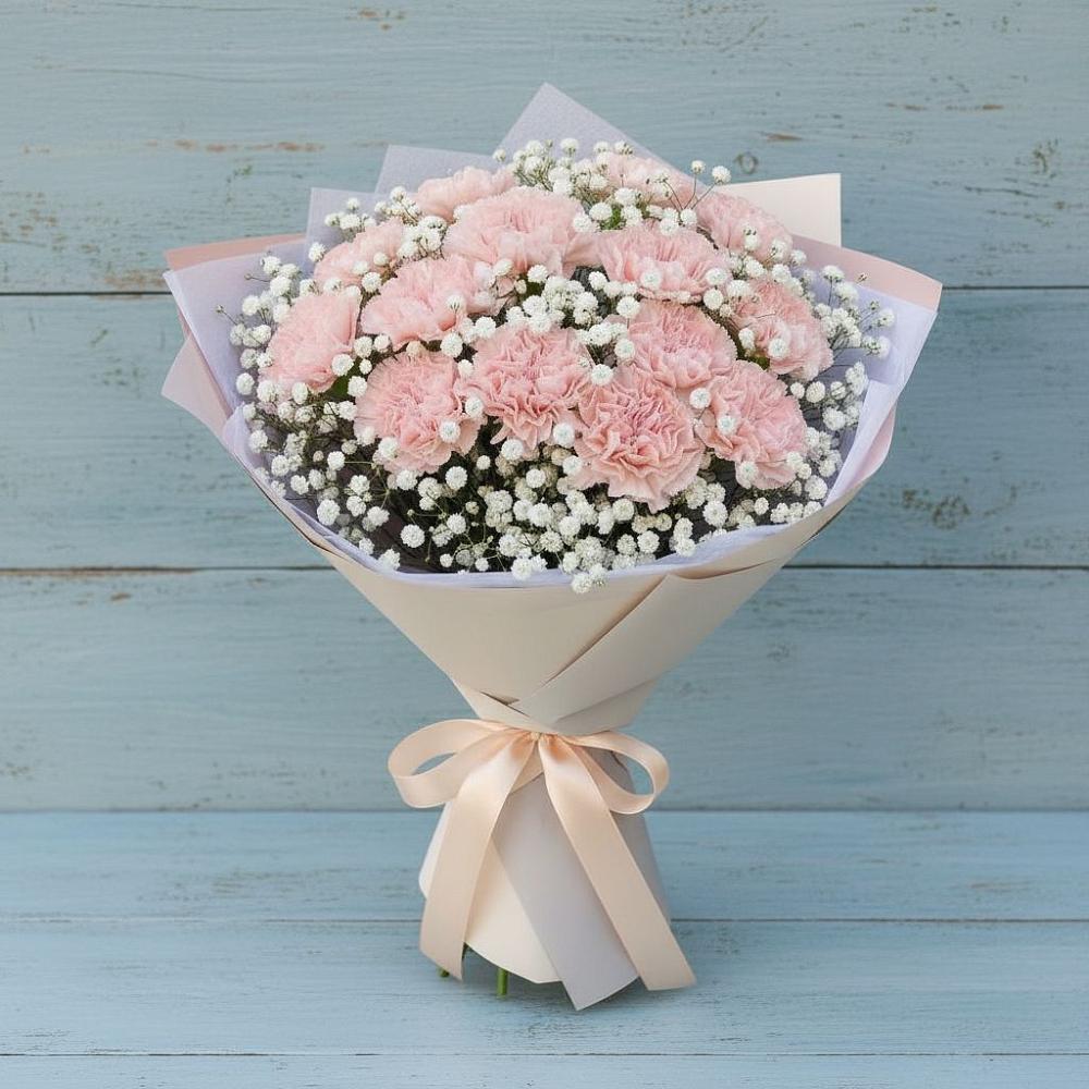 Букет цветов из: Гвоздики в Надвоицах