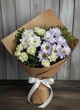 Букет цветов из:  Хризантемы и Розы в Надвоицах