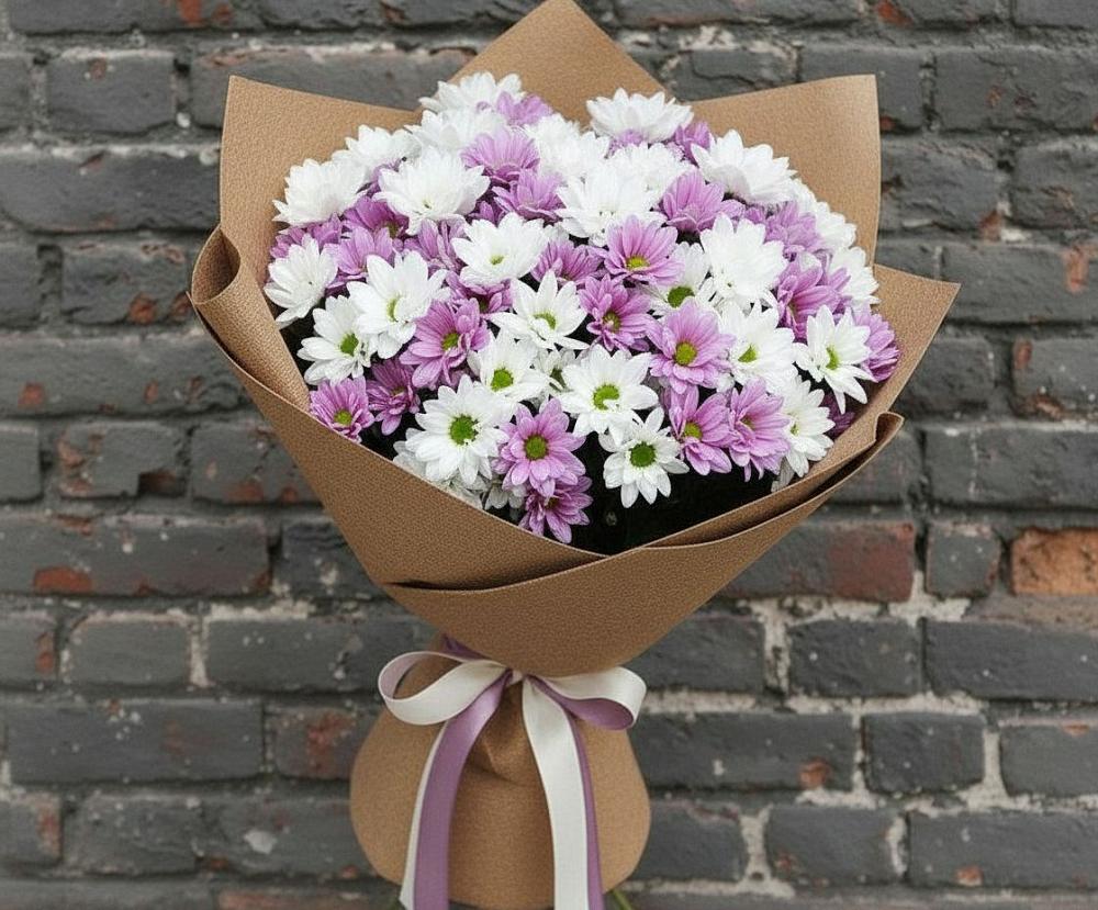 Букет цветов из: Хризантемы в Надвоицах