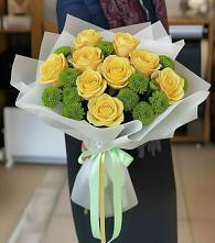 Букет цветов из:  Хризантемы и Розы в Надвоицах