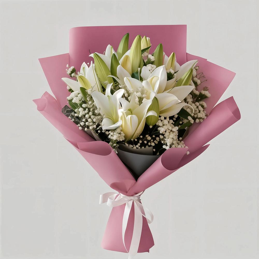Букет цветов из: Лилии в Надвоицах
