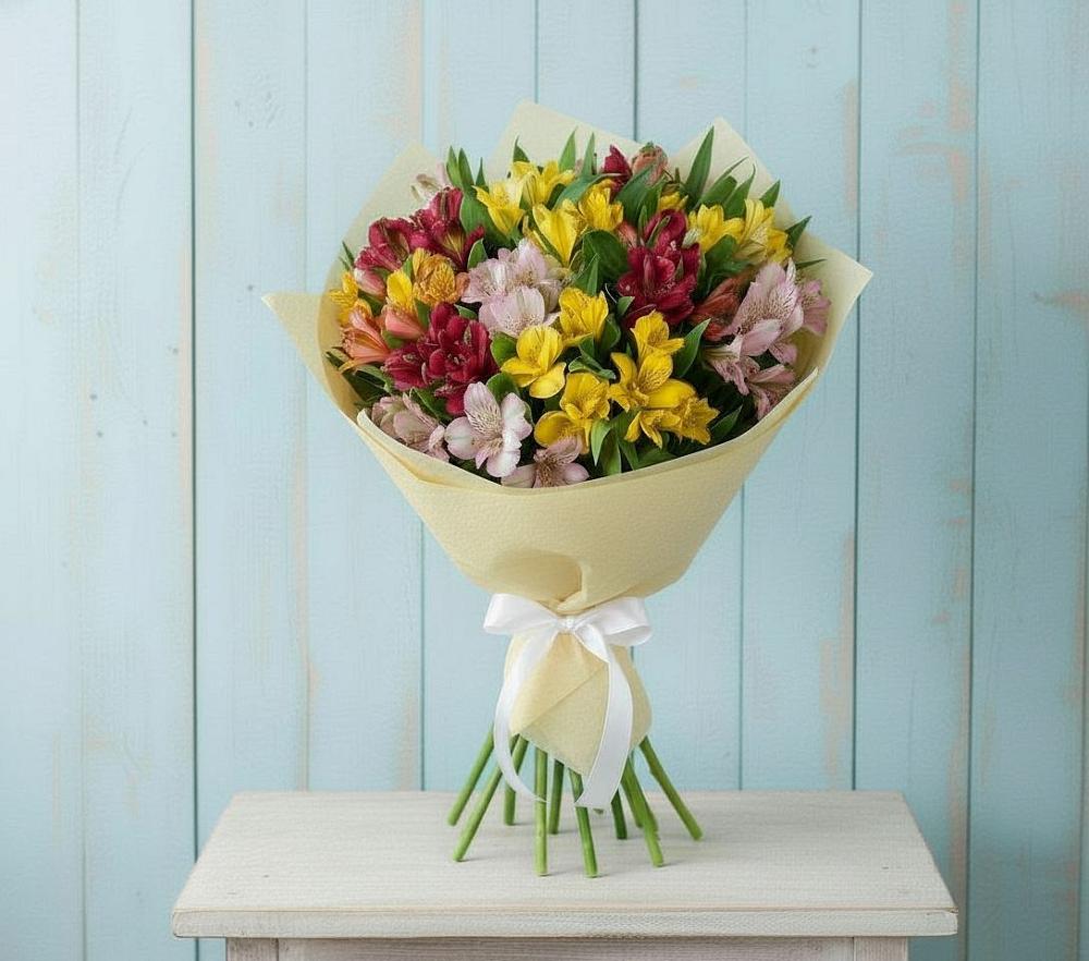 Букет цветов из: Альстромерии в Надвоицах
