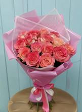 Букет 15 Розовых роз Равель в Надвоицах