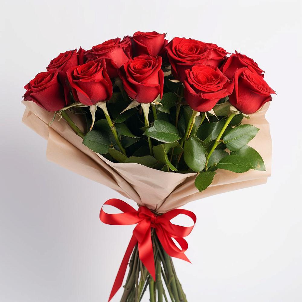 Букет 11 Красных роз Эдлесс Лав в Надвоицах